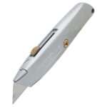 Stanley Classic 99E retractable utility knife with steel handle and included replacement blades