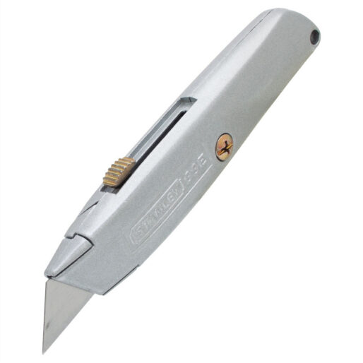 Stanley Classic 99E retractable utility knife with steel handle and included replacement blades