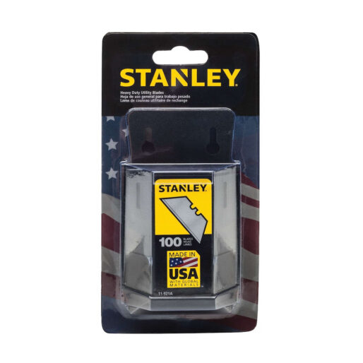 Stanley 1992 heavy-duty utility blades, 100 pack with wall-mountable blade dispenser