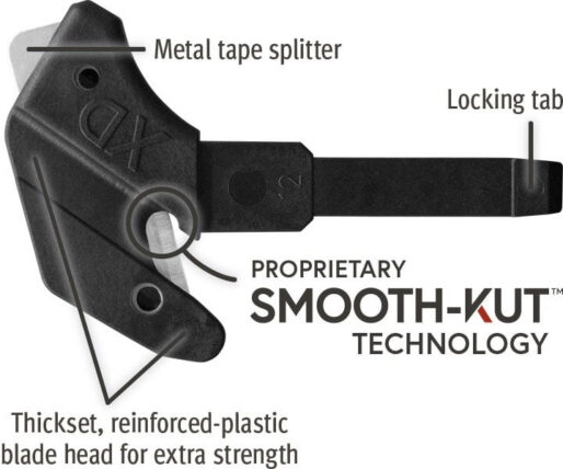 Klever XChange XD extra durable replacement blade heads, 12 pack, for compatible Klever safety cutters